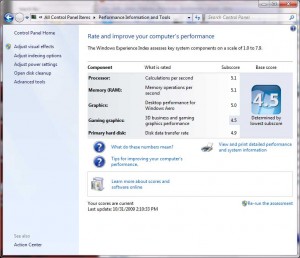 TM8210 Windows 7 Performance Index